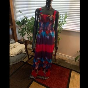 “BAHAMAS” Xtra Long Dress   NWOT